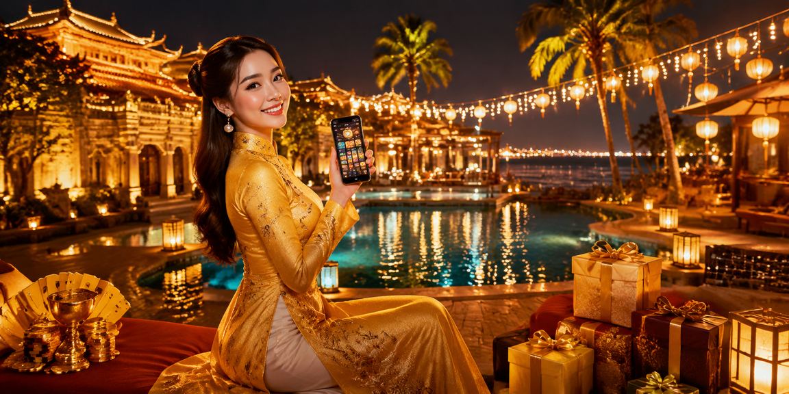 Người dùng tại Huế sử dụng ứng dụng casino 779 với trang phục áo dài truyền thống